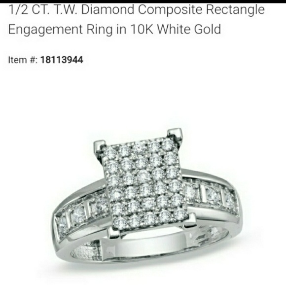 1/2Karat T.W. Gorgeous Diamond Composite Ring - Picture 3 of 8